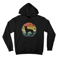 German Shepherd Lover Owner Gift Retro Sunset Dog Hoodie