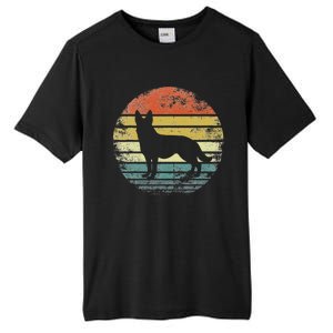 German Shepherd Lover Owner Gift Retro Sunset Dog Tall Fusion ChromaSoft Performance T-Shirt