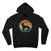 German Shepherd Lover Owner Gift Retro Sunset Dog Tall Hoodie