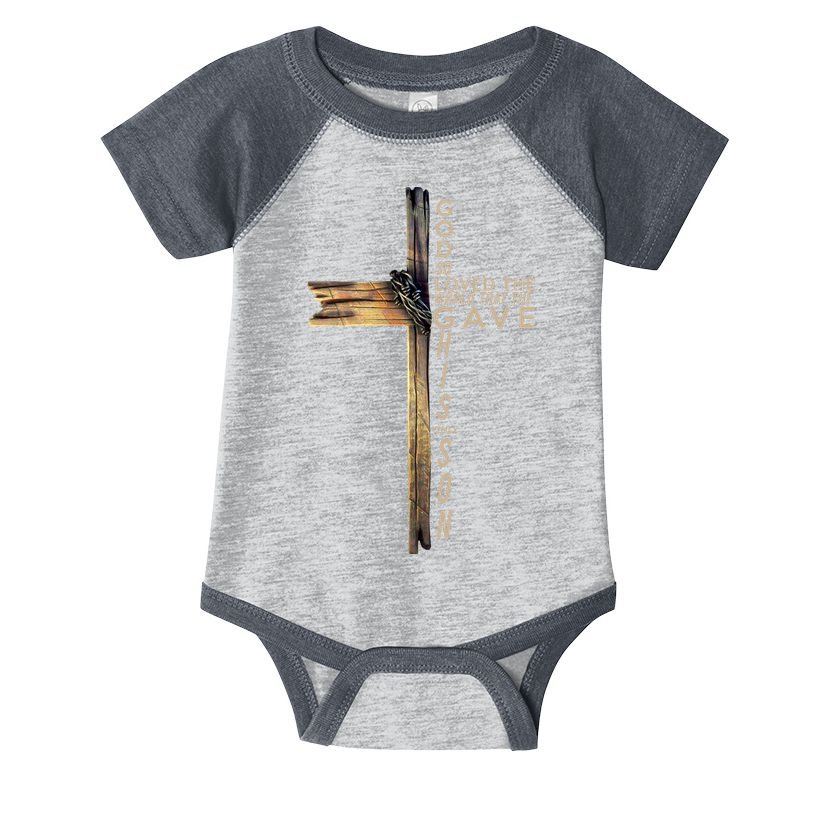 God So Loved The World That He Gave His Only Son Infant Baby Jersey Bodysuit