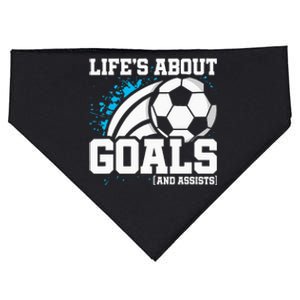 GoalDriven Soccer Lifestyle Achieving Success on the Field USA-Made Doggie Bandana