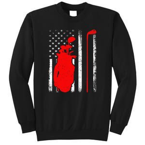 Golf Sports Lover American Flag Golf 4th Of July Sweatshirt