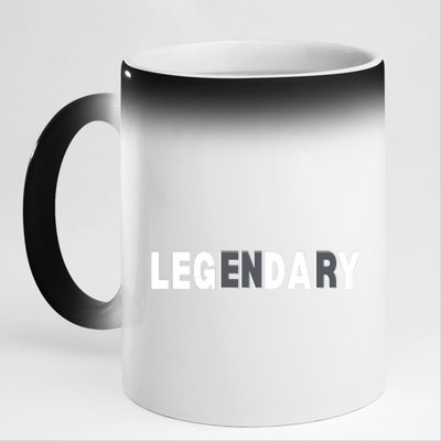 Gym Squad Leg Day  Legendary Workout 11oz Black Color Changing Mug