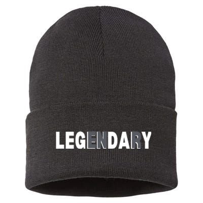 Gym Squad Leg Day  Legendary Workout Sustainable Knit Beanie