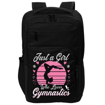 Gymnastic Sport Lover Just A Girl Who Loves Gymnastics Impact Tech Backpack