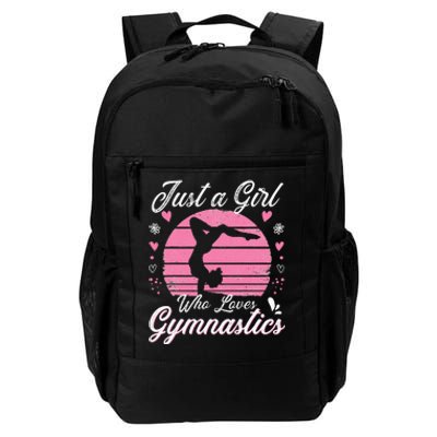 Gymnastic Sport Lover Just A Girl Who Loves Gymnastics Daily Commute Backpack