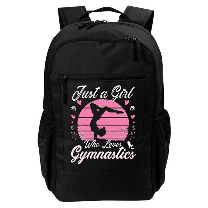 Gymnastic Sport Lover Just A Girl Who Loves Gymnastics Daily Commute Backpack