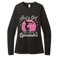 Gymnastic Sport Lover Just A Girl Who Loves Gymnastics Womens CVC Long Sleeve Shirt