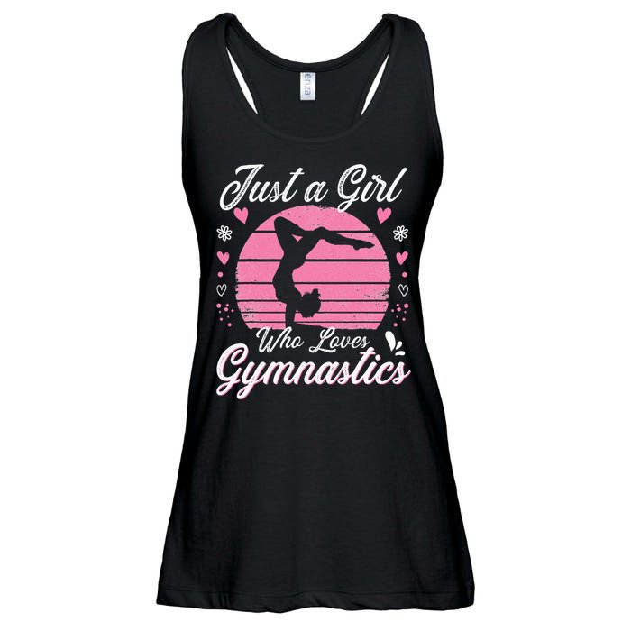 Gymnastic Sport Lover Just A Girl Who Loves Gymnastics Ladies Essential Flowy Tank