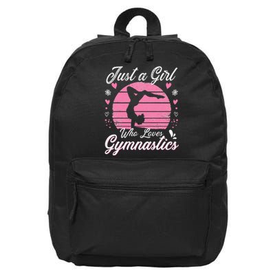 Gymnastic Sport Lover Just A Girl Who Loves Gymnastics 16 in Basic Backpack