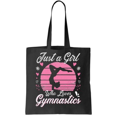 Gymnastic Sport Lover Just A Girl Who Loves Gymnastics Tote Bag