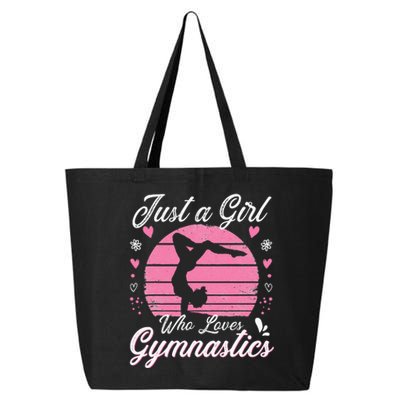 Gymnastic Sport Lover Just A Girl Who Loves Gymnastics 25L Jumbo Tote