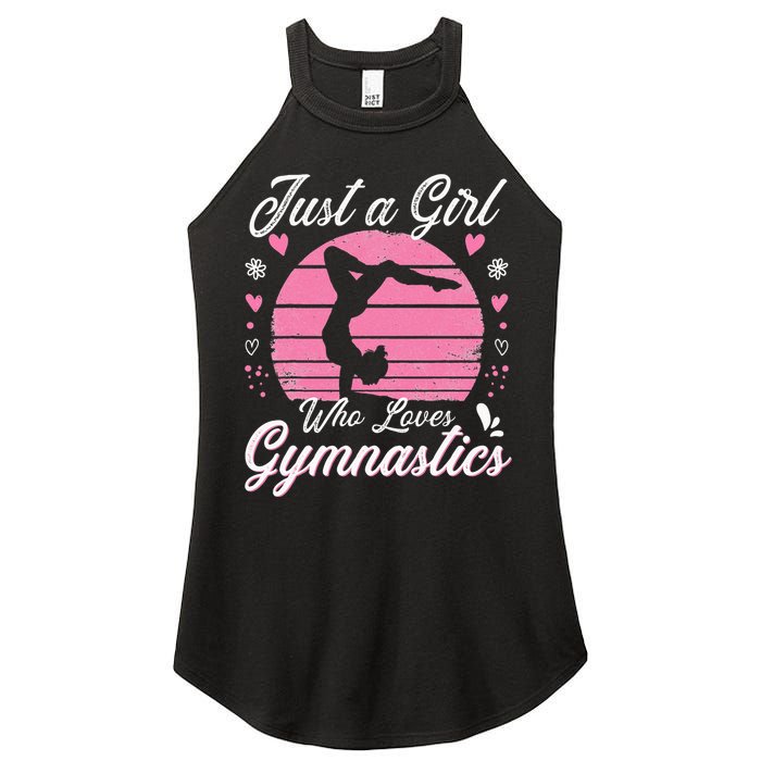 Gymnastic Sport Lover Just A Girl Who Loves Gymnastics Women's Perfect Tri Rocker Tank