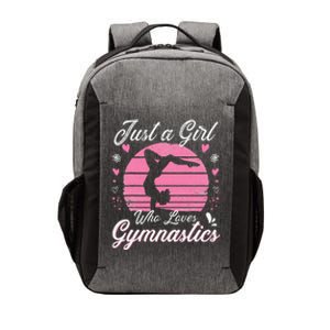 Gymnastic Sport Lover Just A Girl Who Loves Gymnastics Vector Backpack