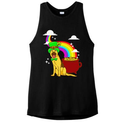 German Shepherd Leprechaun! Funny St Paddy's Day Ladies PosiCharge Tri-Blend Wicking Tank