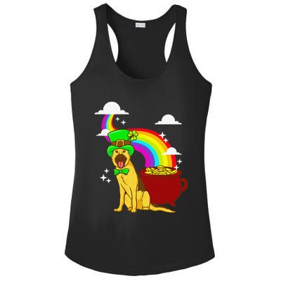 German Shepherd Leprechaun! Funny St Paddy's Day Ladies PosiCharge Competitor Racerback Tank