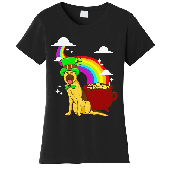 German Shepherd Leprechaun! Funny St Paddy's Day Women's T-Shirt