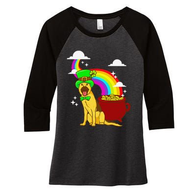 German Shepherd Leprechaun! Funny St Paddy's Day Women's Tri-Blend 3/4-Sleeve Raglan Shirt