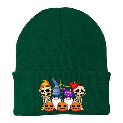 Gnomes Skeleton Lazy Halloween Costume Cute Gnome Skull Knit Cap Winter Beanie