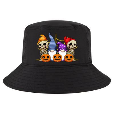 Gnomes Skeleton Lazy Halloween Costume Cute Gnome Skull Cool Comfort Performance Bucket Hat