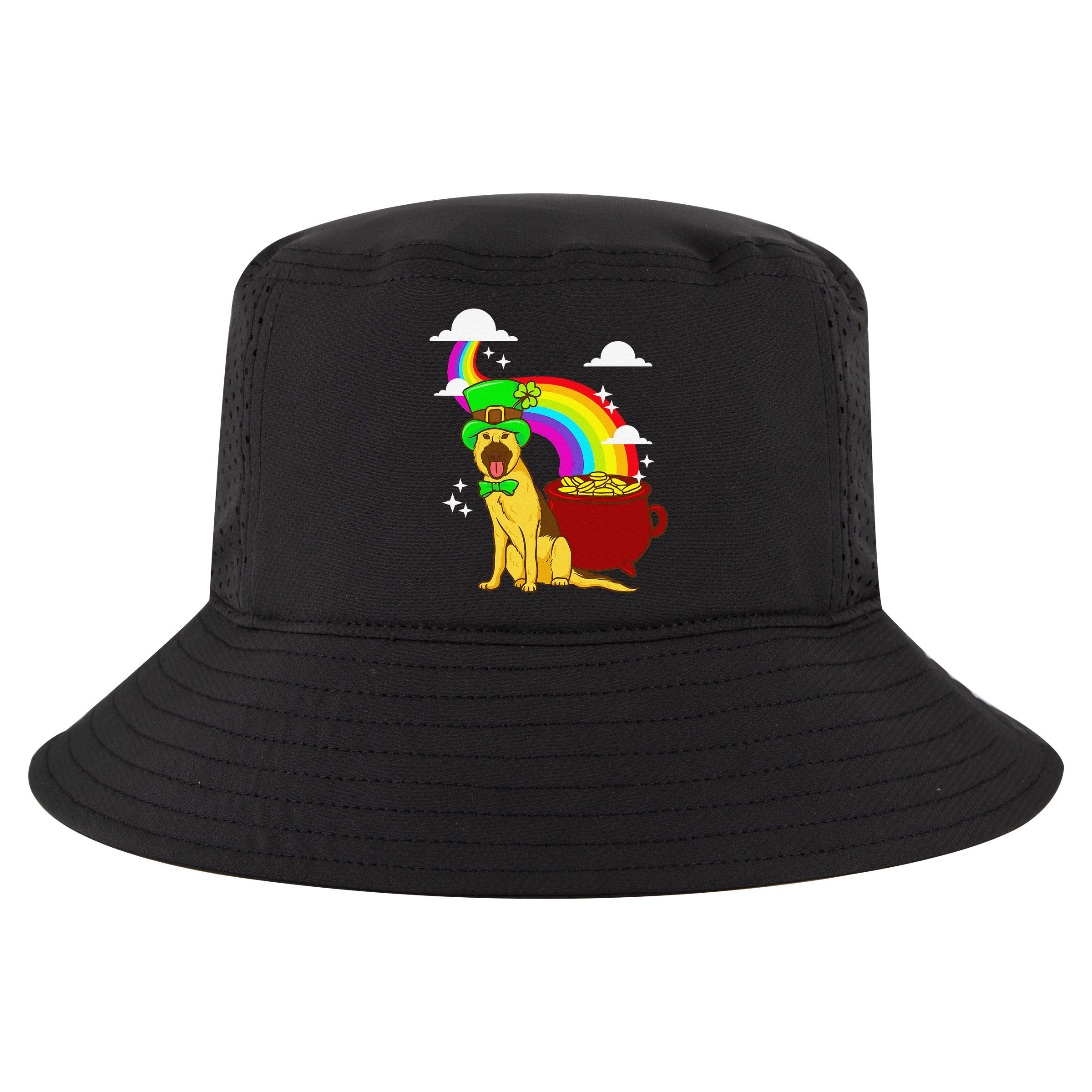 German Shepherd Leprechaun! Funny St Paddy's Day Cool Comfort Performance Bucket Hat