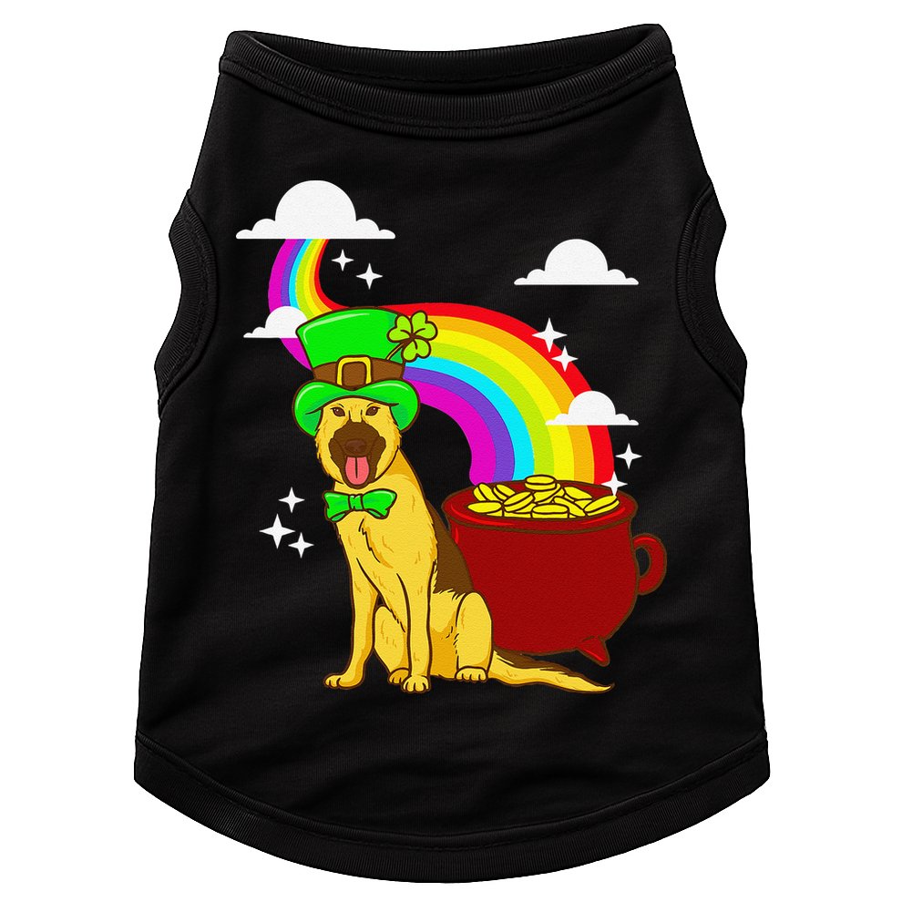 German Shepherd Leprechaun! Funny St Paddy's Day Doggie Tank