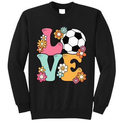 Groovy Soccer Love Cute Soccer Lover Sweatshirt