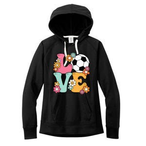 Groovy Soccer Love Cute Soccer Lover Women's Fleece Hoodie