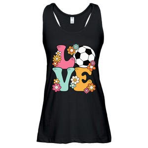 Groovy Soccer Love Cute Soccer Lover Ladies Essential Flowy Tank