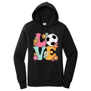 Groovy Soccer Love Cute Soccer Lover Women's Pullover Hoodie