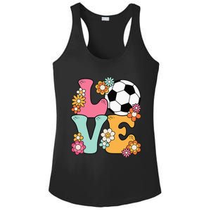 Groovy Soccer Love Cute Soccer Lover Ladies PosiCharge Competitor Racerback Tank