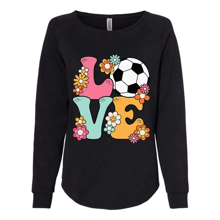 Groovy Soccer Love Cute Soccer Lover Womens California Wash Sweatshirt