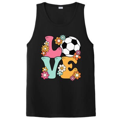 Groovy Soccer Love Cute Soccer Lover PosiCharge Competitor Tank