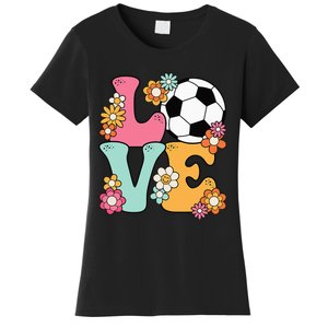 Groovy Soccer Love Cute Soccer Lover Women's T-Shirt