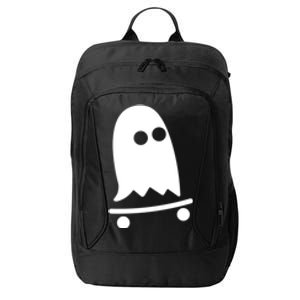 Ghost Skateboarding Lazy Halloween Costume Fun Skateboard Gift City Backpack