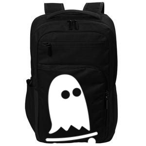 Ghost Skateboarding Lazy Halloween Costume Fun Skateboard Gift Impact Tech Backpack