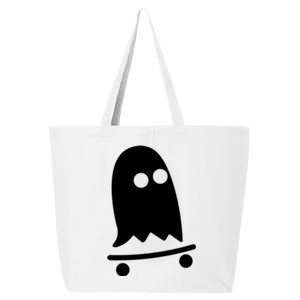 Ghost Skateboarding Lazy Halloween Costume Fun Skateboard Gift 25L Jumbo Tote