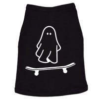 Ghost Skateboard Lazy Halloween Costume Funny Skateboarding Doggie Tank