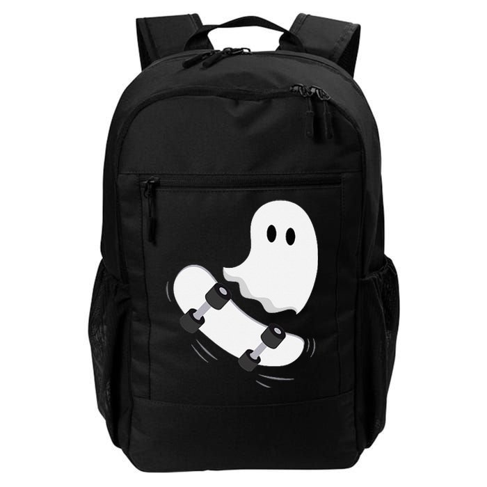 Ghost Skateboard Lazy Halloween Costume Funny Skateboarding Daily Commute Backpack