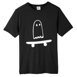 Ghost Skateboard Lazy Halloween Funny Skateboarding Tall Fusion ChromaSoft Performance T-Shirt