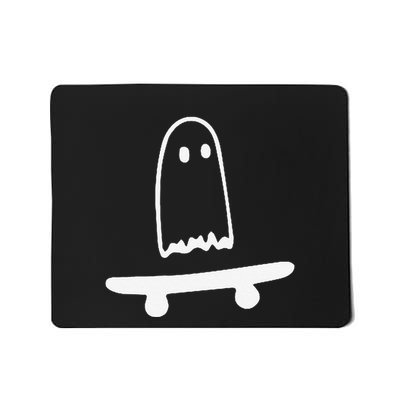 Ghost Skateboard Lazy Halloween Funny Skateboarding Mousepad
