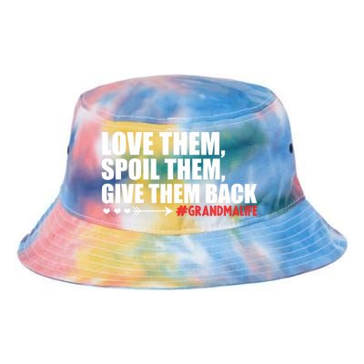 Grandma Spoils Love Them Spoil Them Give Them Back Gift Tie Dye Newport Bucket Hat