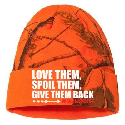 Grandma Spoils Love Them Spoil Them Give Them Back Gift Kati Licensed 12" Camo Beanie