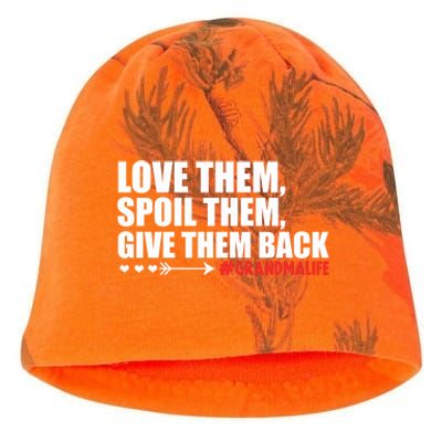 Grandma Spoils Love Them Spoil Them Give Them Back Gift Kati - Camo Knit Beanie