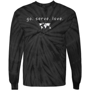 Go Serve Love World Mission Trip Ministry Christian Tie-Dye Long Sleeve Shirt