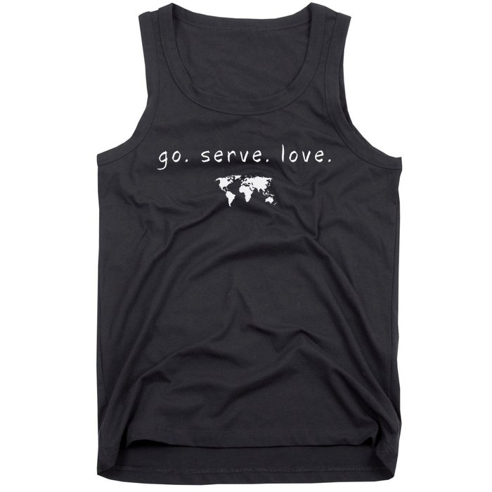 Go Serve Love World Mission Trip Ministry Christian Tank Top