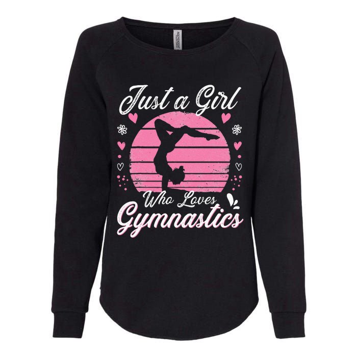 Gymnastic Sport Lover Just A Girl Who Loves Gymnastics Womens California Wash Sweatshirt