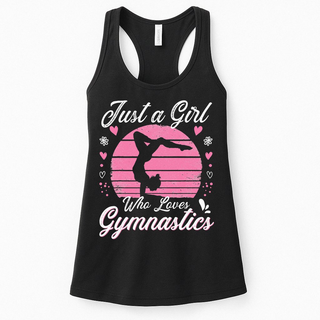 Gymnastic Sport Lover Just A Girl Who Loves Gymnastics Womens Tank Top