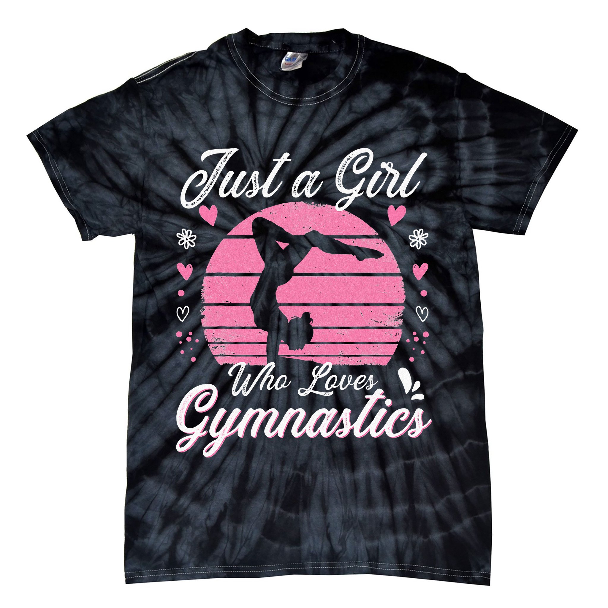 Gymnastic Sport Lover Just A Girl Who Loves Gymnastics Tie-Dye T-Shirt