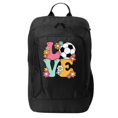 Groovy Soccer Love Cute Soccer Lover City Backpack